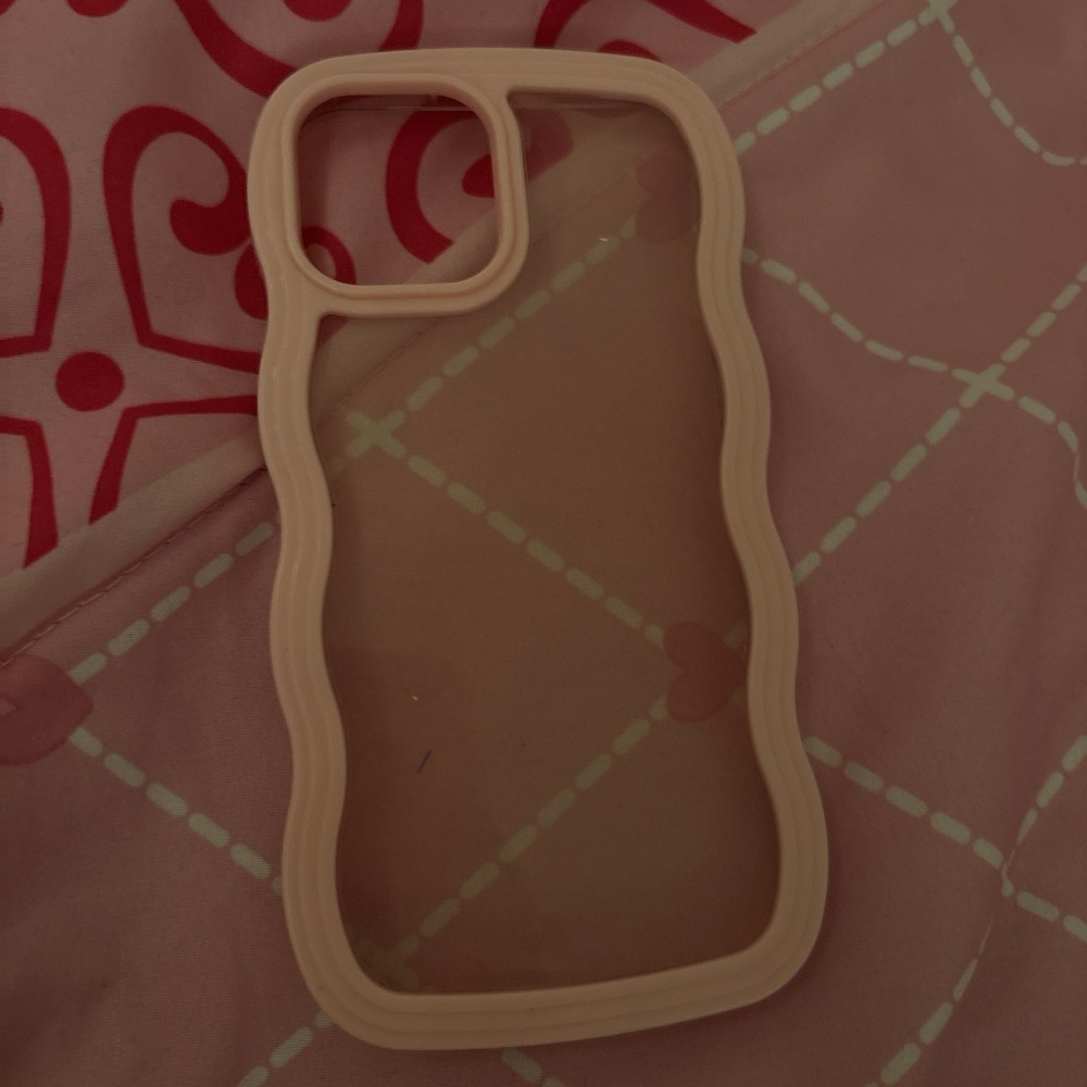 pink lined iphone 12 case